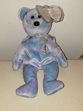 Ty Issy from Istanbul Four SeasonsPastel Purple and Blue Sparkle Teddy Bear